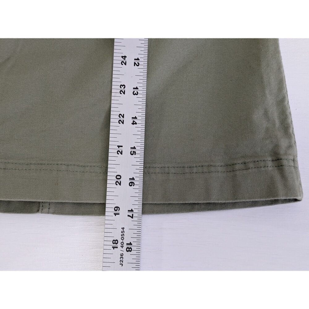 Stio Ralston Canvas Skirt Womens 10 Green Button Front Mini Outdoor Casual - Picture 9 of 9